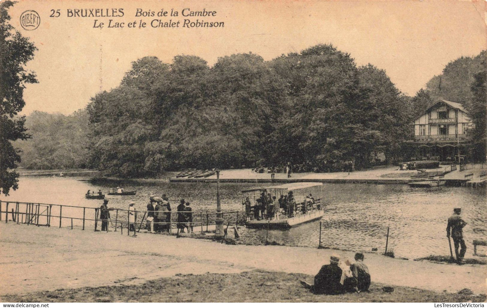 BELGIQUE - Bruxelles - Bois De La Cambre - Le Lac Et Le Chalet Robinson - Carte Postale Ancienne - Foreste, Parchi, Giardini