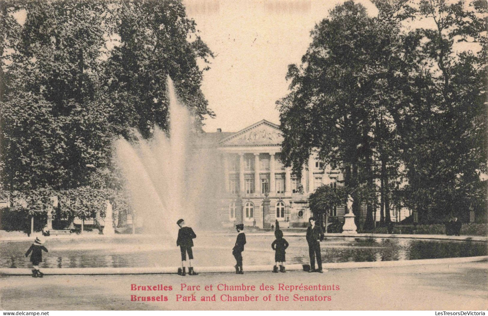 BELGIQUE - Bruxelles - Parc Et Chambre Des Représentants - Carte Postale Ancienne - Parks, Gärten