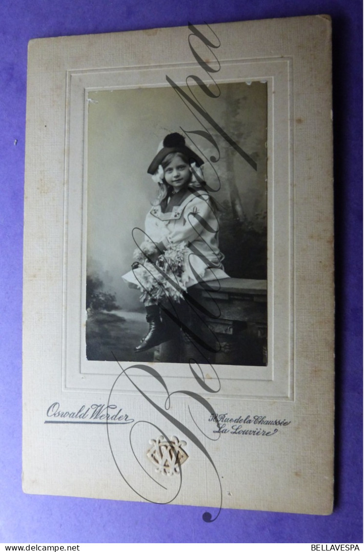 C.D.V. -Photo-Carte De Visite Studio Atelier  Oswald WERDER La Louviere - Ancianas (antes De 1900)