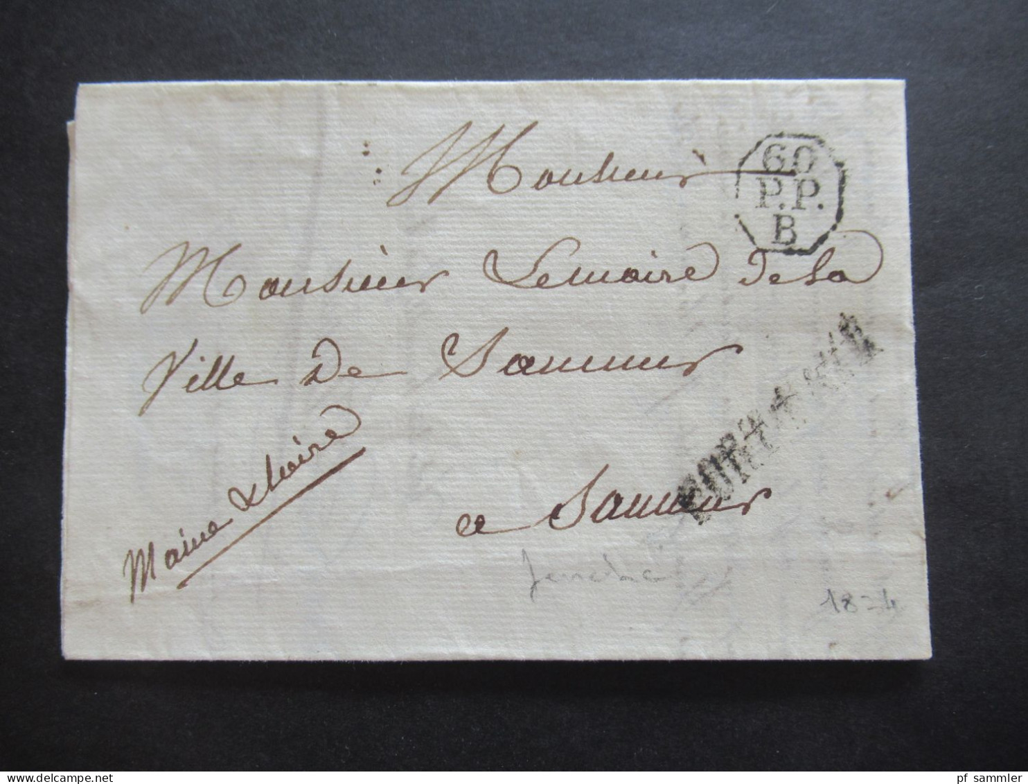 Frankreich Vorphila Paris 1820er Jahre PP / Port Paye Stempel / Faltbriefe Viele Mit Inhalt Insgesamt 15 Stück! - 1801-1848: Precursores XIX