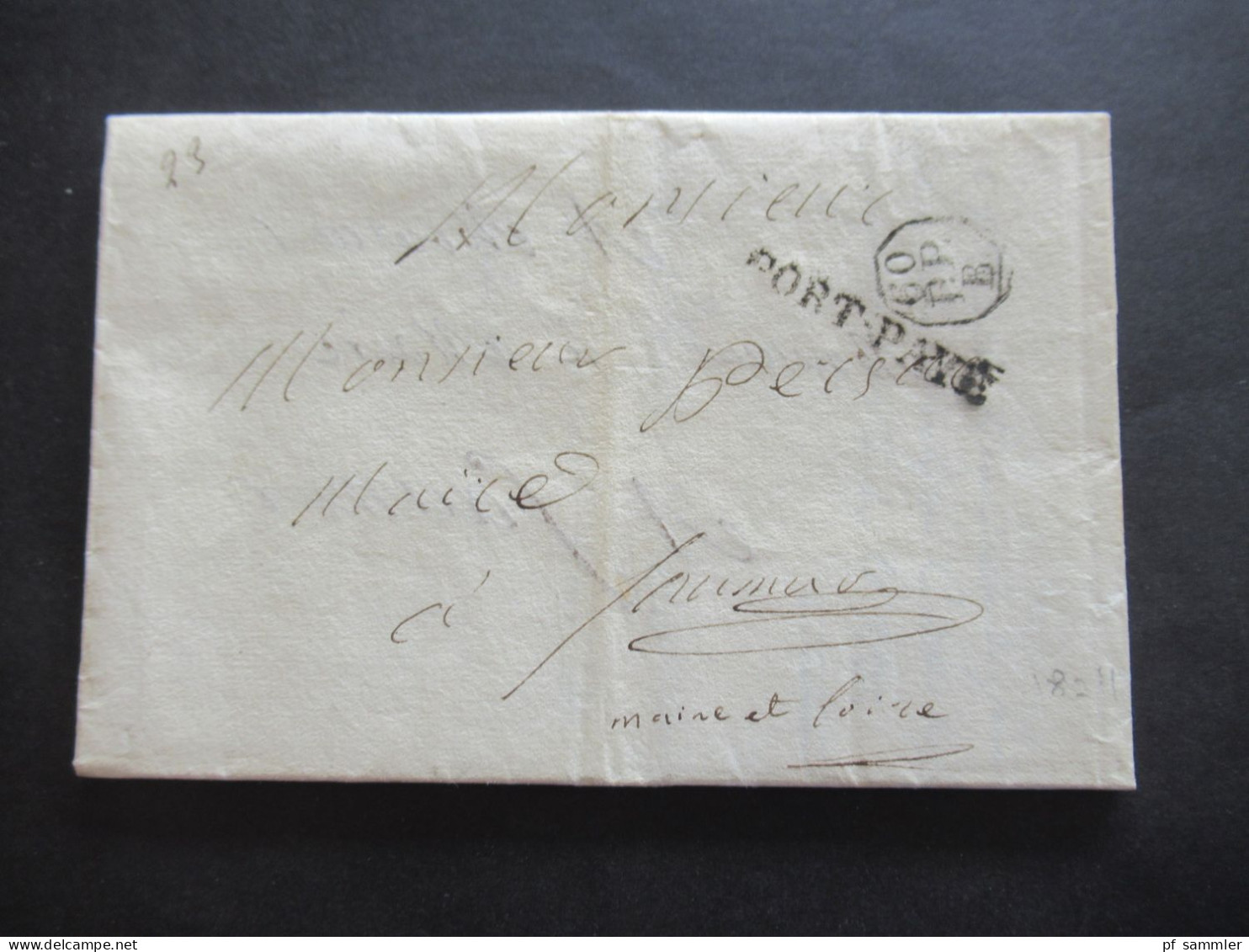 Frankreich Vorphila Paris 1820er Jahre PP / Port Paye Stempel / Faltbriefe Viele Mit Inhalt Insgesamt 15 Stück! - 1801-1848: Precursores XIX