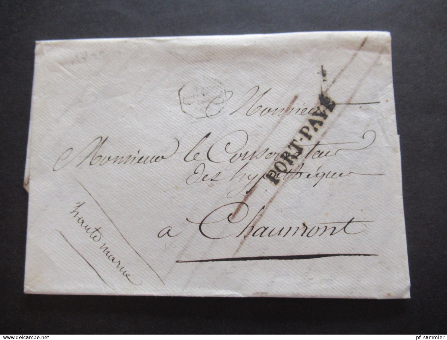 Frankreich Vorphila Paris 1820er Jahre PP / port paye Stempel / Faltbriefe viele mit Inhalt insgesamt 15 Stück!