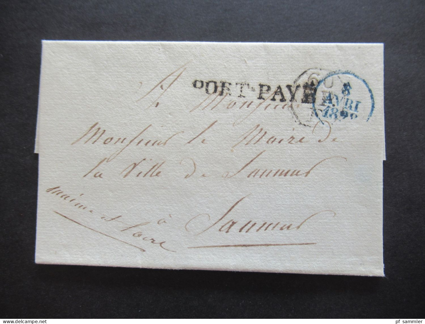 Frankreich Vorphila Paris 1820er Jahre PP / port paye Stempel / Faltbriefe viele mit Inhalt insgesamt 15 Stück!