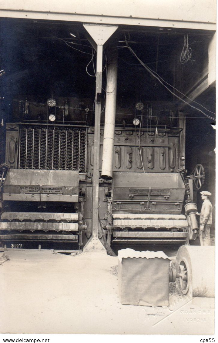 GRANGES Ou Environs - Carte Photo  -  Intérieur D'une Filature  -  Machine à Tisser  -  Photo Marchal à Granges - Granges Sur Vologne