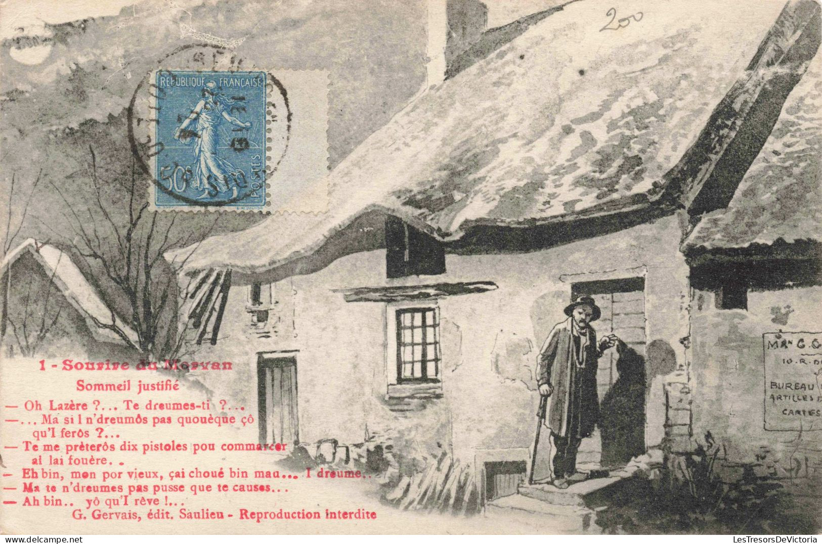 FRANCE - Sourire Du Morvan - Sommeil Justifié - Carte Postale Ancienne - Andere & Zonder Classificatie