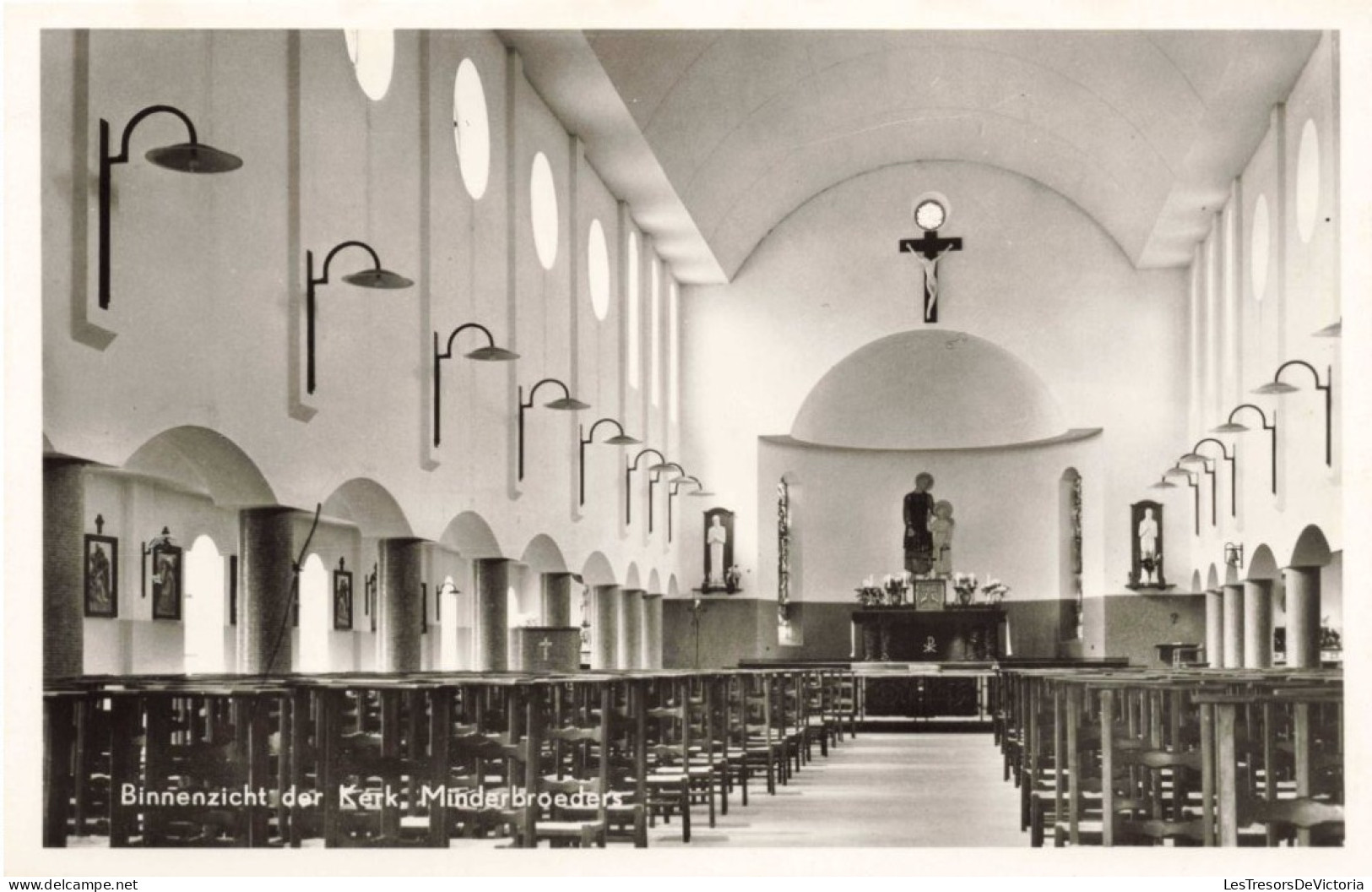 BELGIQUE - Binnenzicht Der Kerk: Minderbroeders - Carte Postale Ancienne - Autres & Non Classés