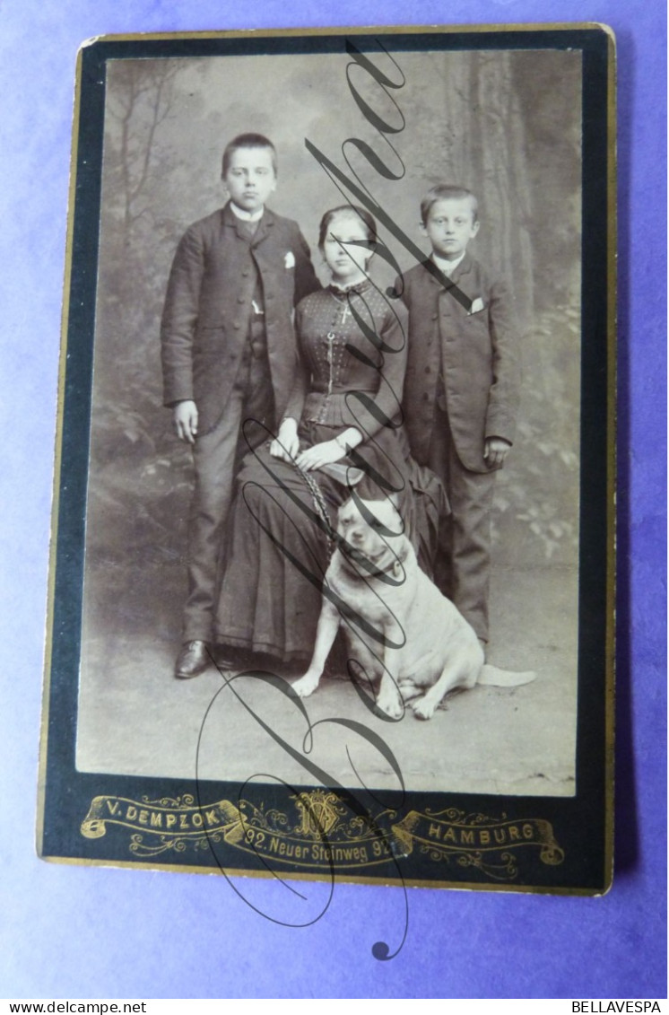 C.D.V. -Photo-Carte De Visite Studio Atelier  V.DEMPZOK Hamburg - Ancianas (antes De 1900)