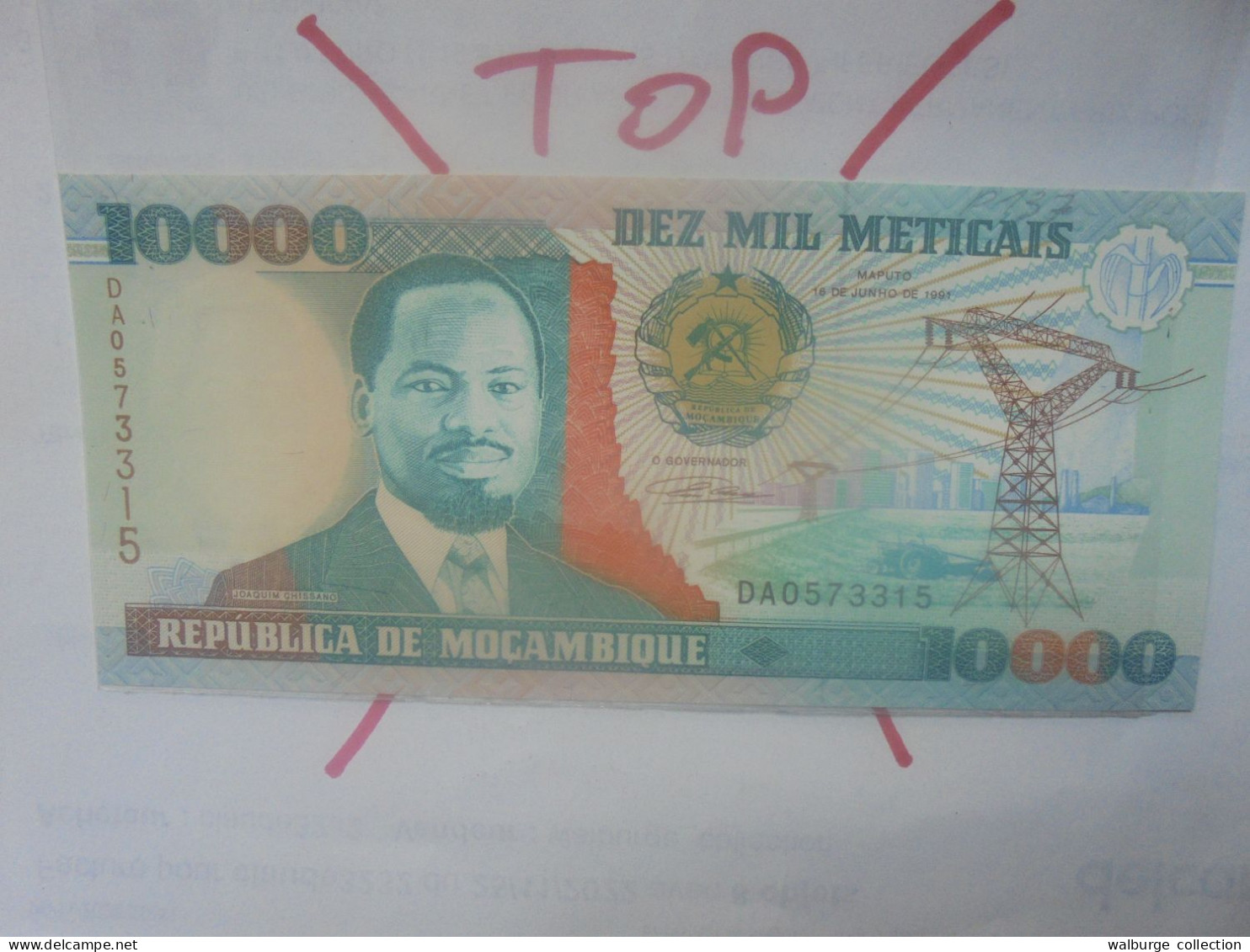 MOZAMBIQUE 10.000 METICAIS 1991 Neuf (B.30) - Mozambique