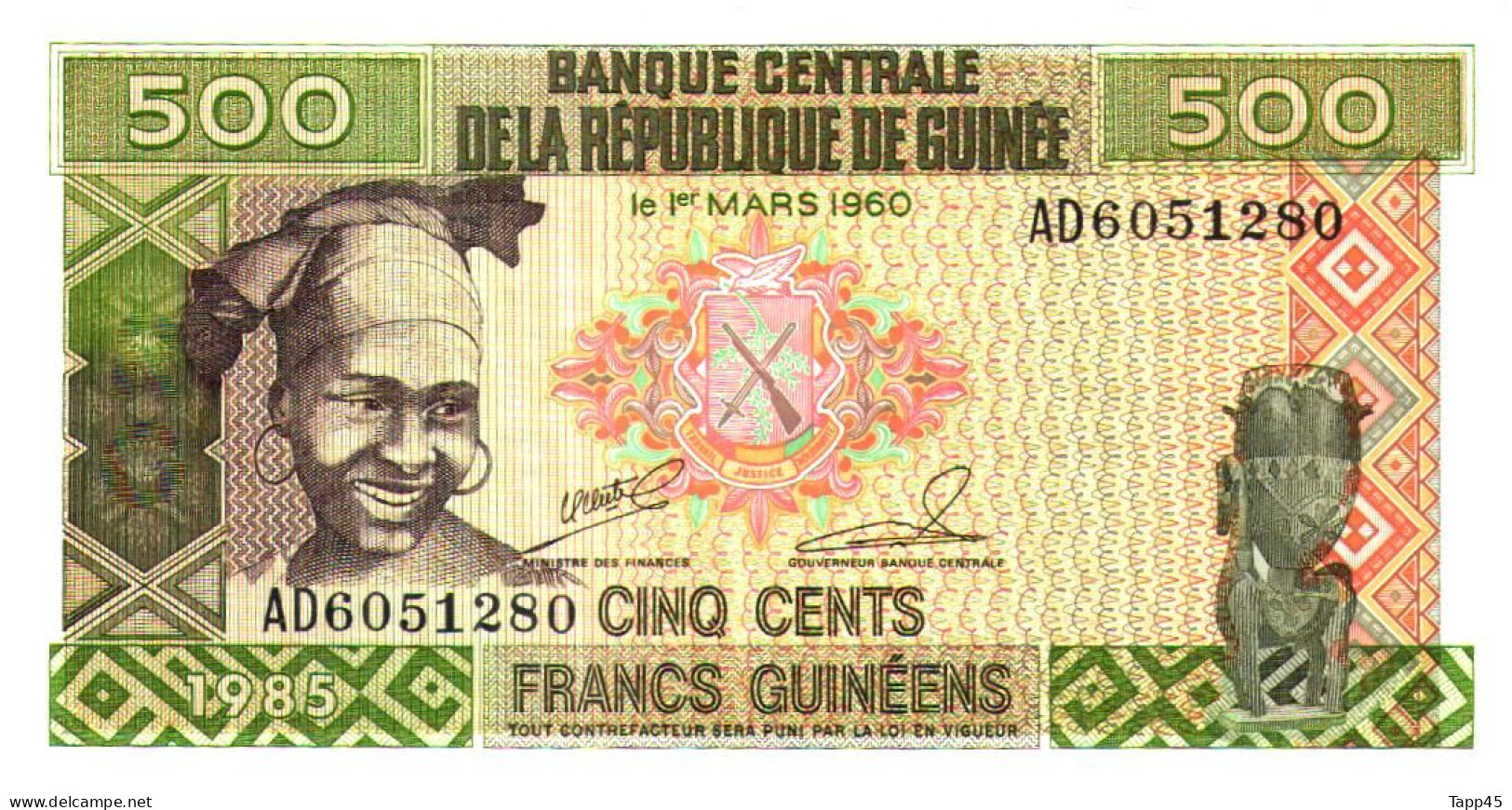 Billet  > Guinée > 	500	Francs Guinéens > C 04 - Guinea