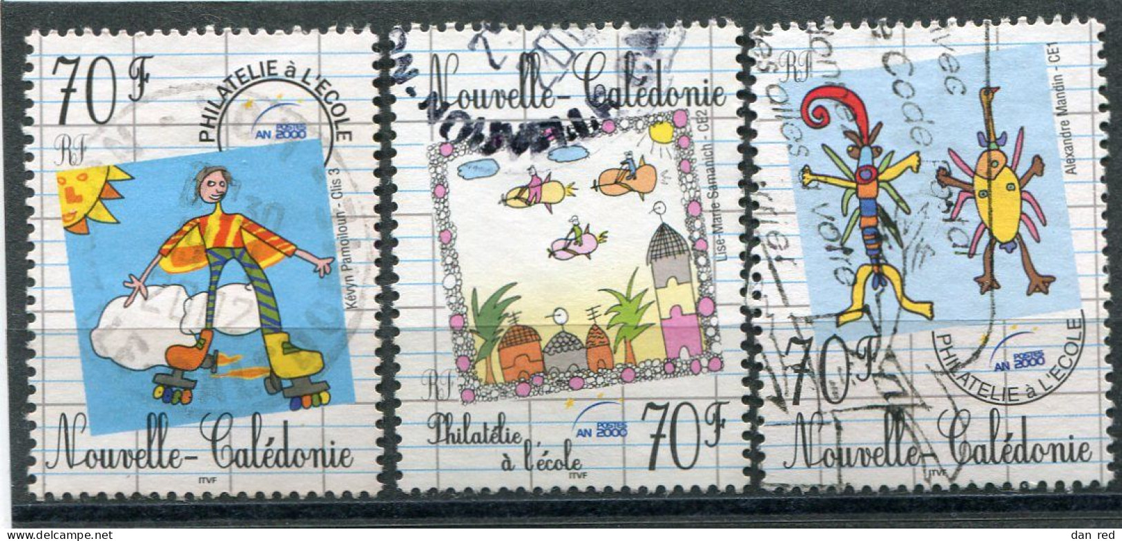 NOUVELLE CALEDONIE  N°  831 A 833  (Y&T)  (Oblitéré) - Oblitérés