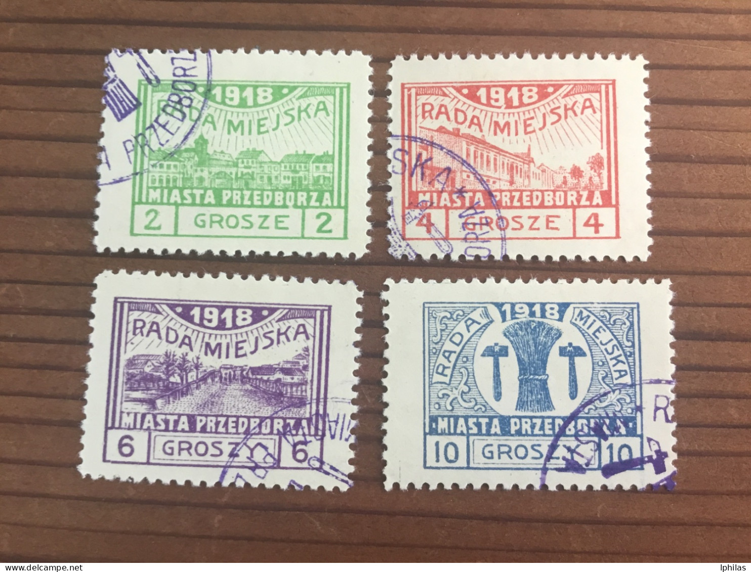 Polen Lokal 1918 Przedbórz Gestempelt - Used Stamps