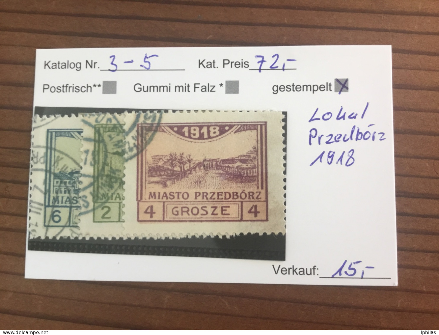 Polen Lokal 1918 Przedbórz Gestempelt - Used Stamps