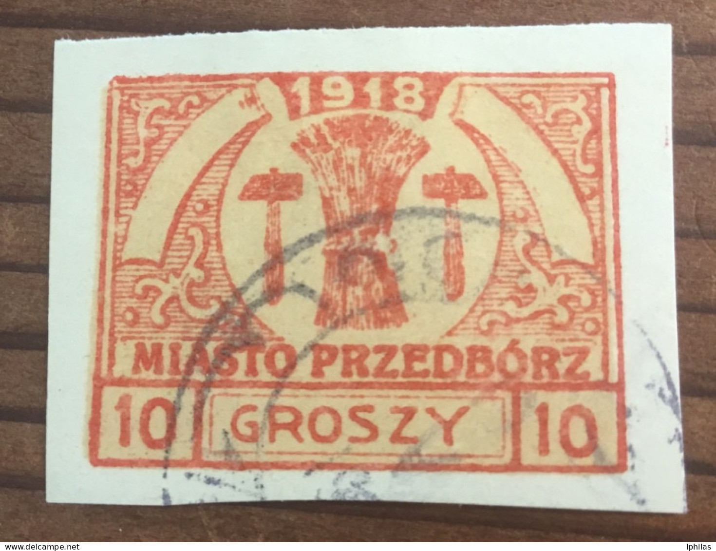 Polen Lokal 1918 Przedbórz Gestempelt - Usados