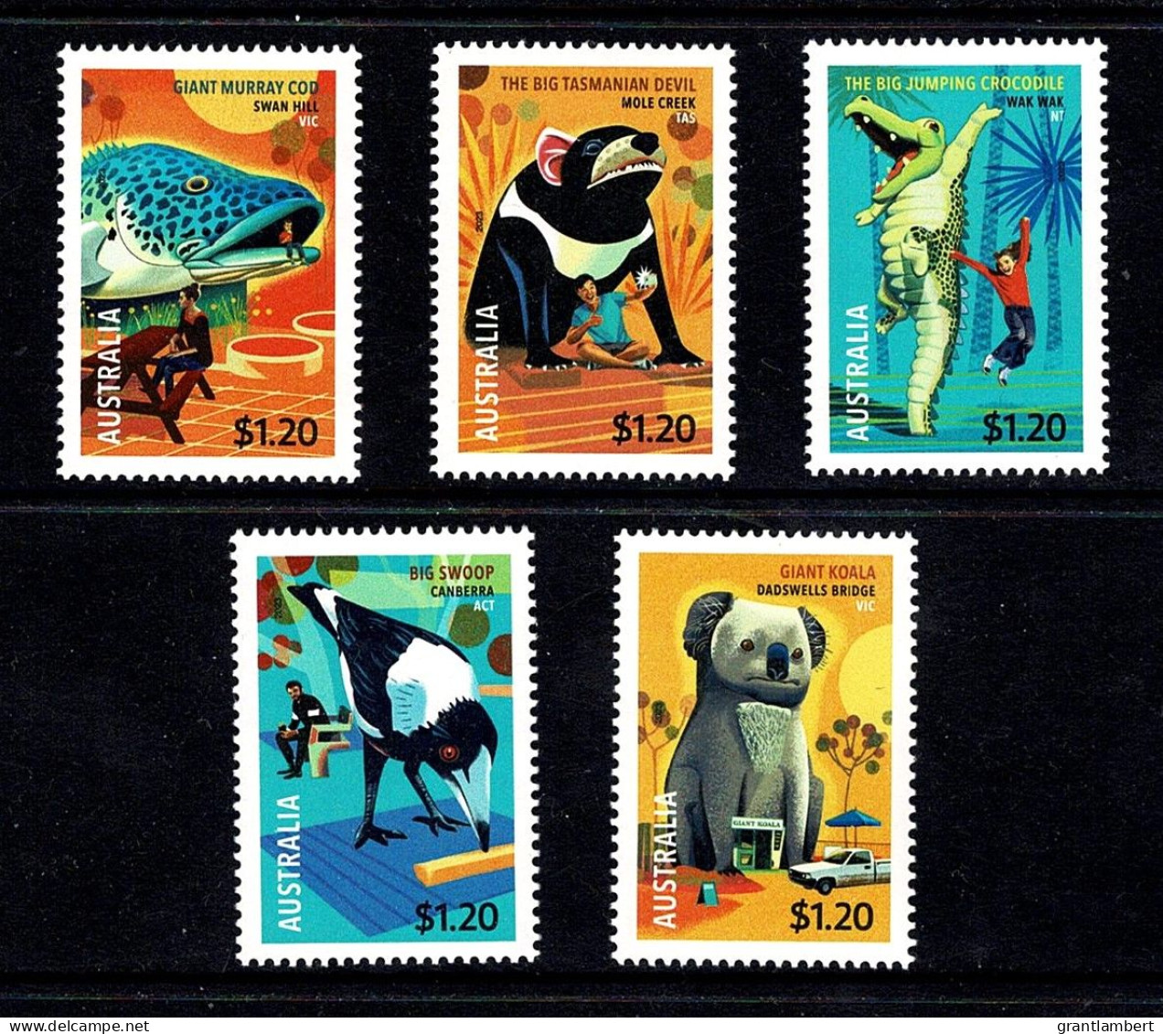 Australia 2023 Aussie Big Things  Set Of 5 MNH - Nuevos