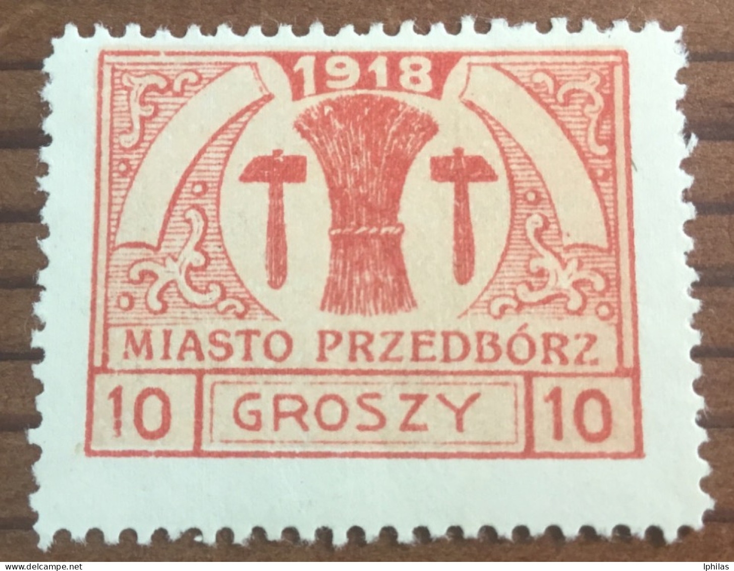 Polen Lokal 1918 Przedbórz MH* - Unused Stamps