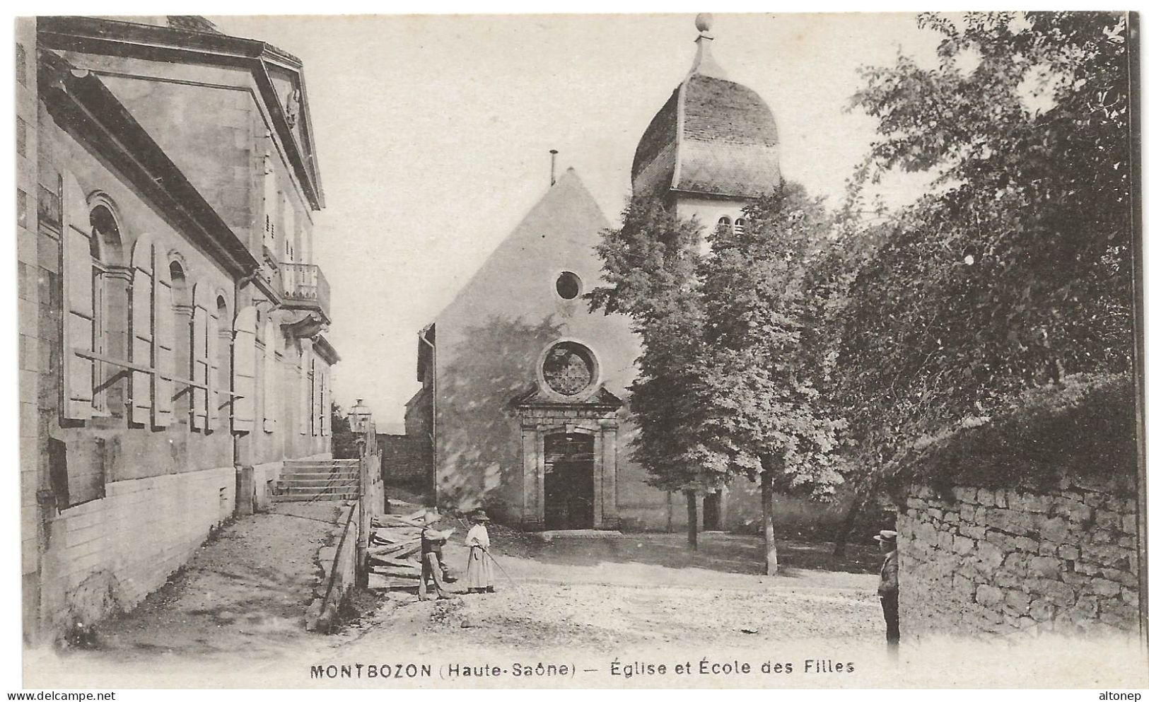 Montbozon : La Poste Et La Rue De La Gare (Editeur Jules Boisson - A. Breger Frères, Paris) - Montbozon