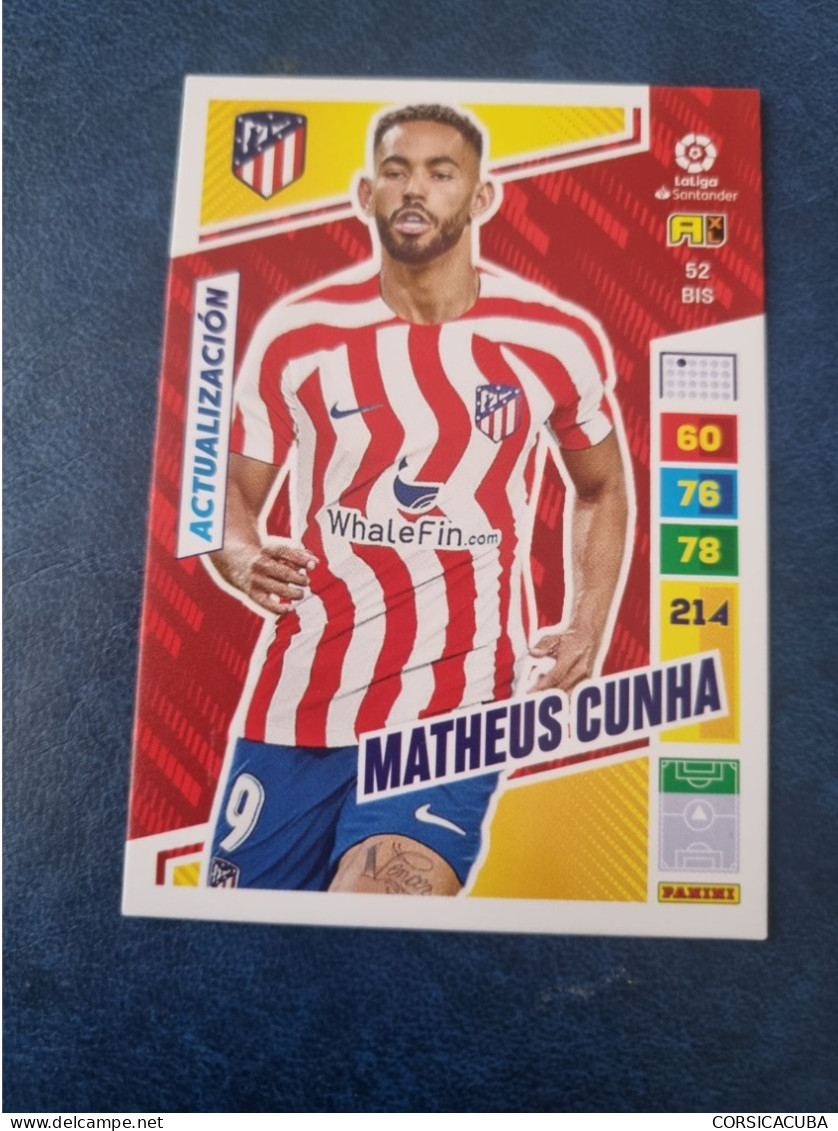 CARTE  FOOT  PANINI  ADRENALYN   ATLETICO  MADRID     2022/23     //  PARFAI ETAT  //  1er  CHOIX  // - Trading Cards