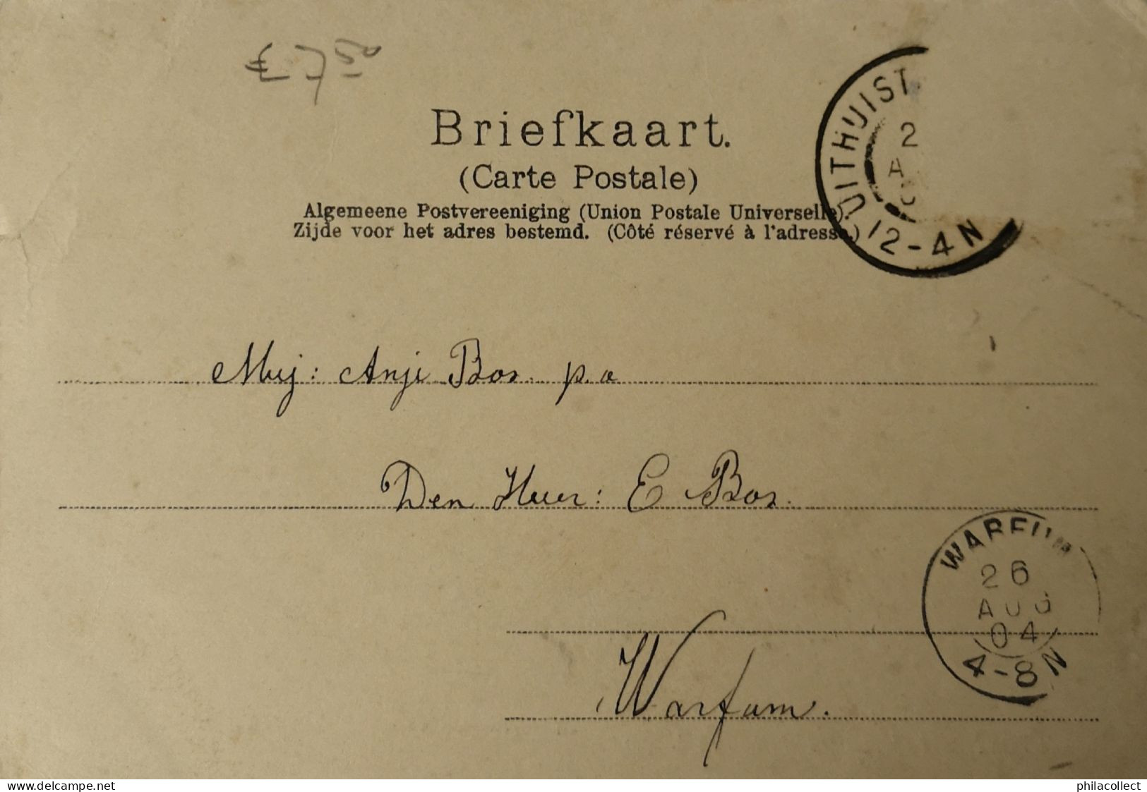 Uithuizermeeden (Grn.) Groet Uit 1904 - Autres & Non Classés