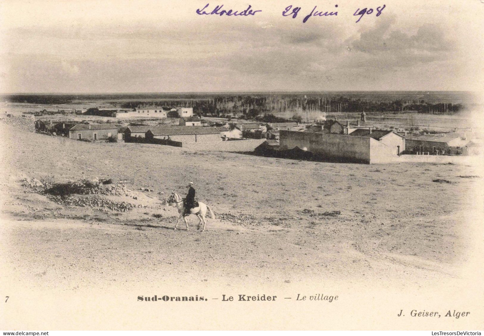 ALGÉRIE - Sud Oranais - Le Kreider - Le Village - Carte Postale Ancienne - Oran