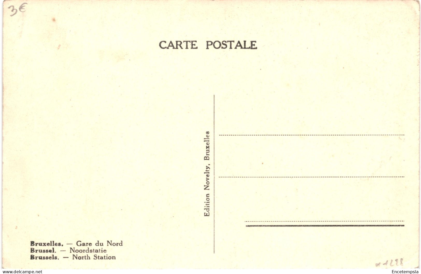 CPA Carte Postale Belgique Bruxelles Gare Du Nord VM72514 - Chemins De Fer, Gares
