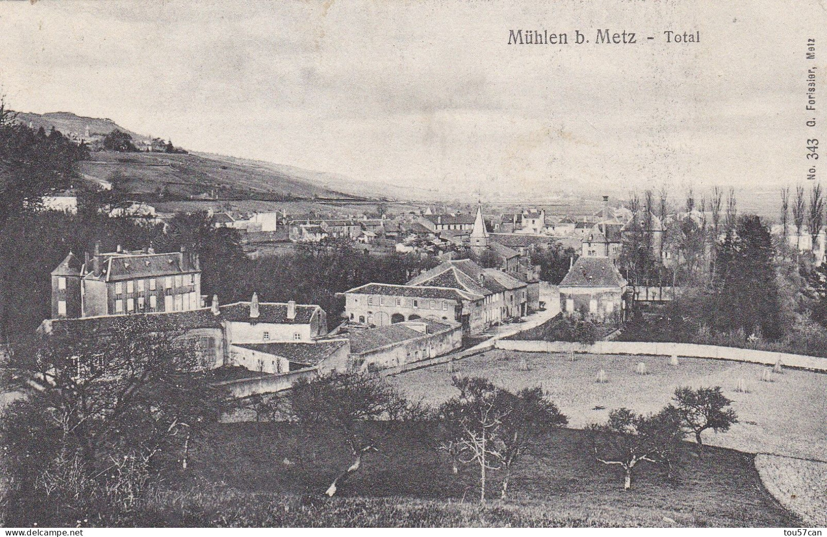 MOULINS LES METZ - METZ - MOSELLE  (57) -  CPA 1918 - VUE GENERALE. - Metz Campagne