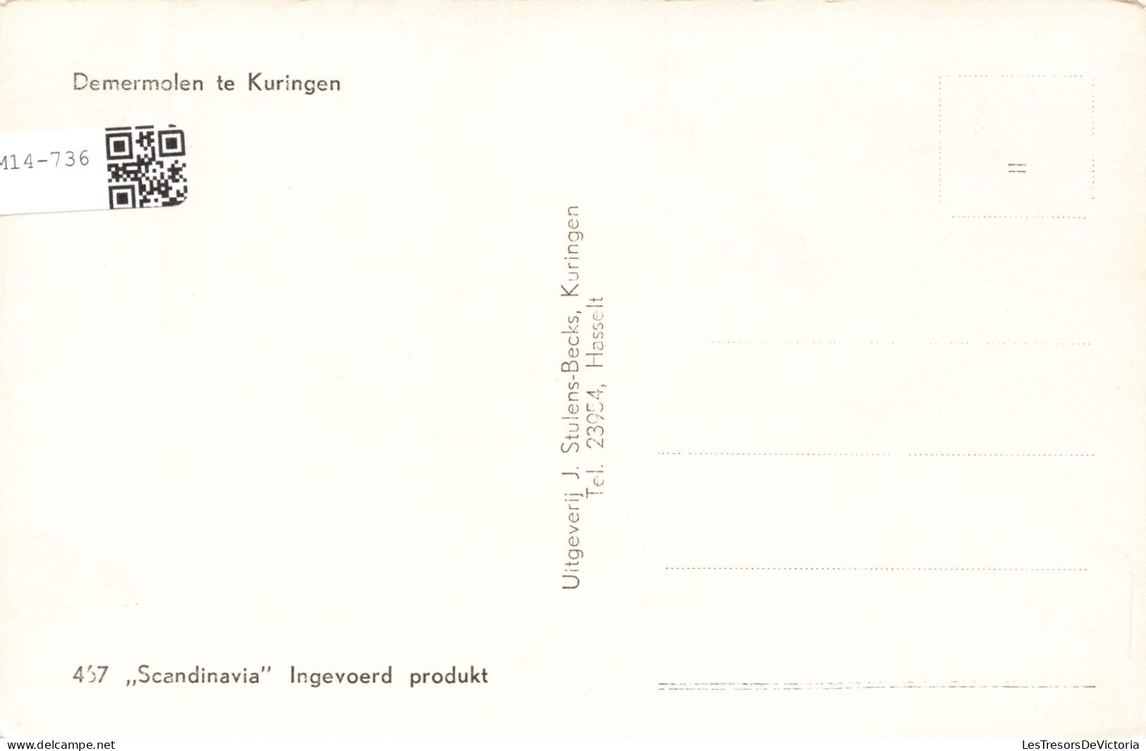 BELGIQUE - Hasselt - Demermolen Te Kuringen - Carte Postale Ancienne - Hasselt