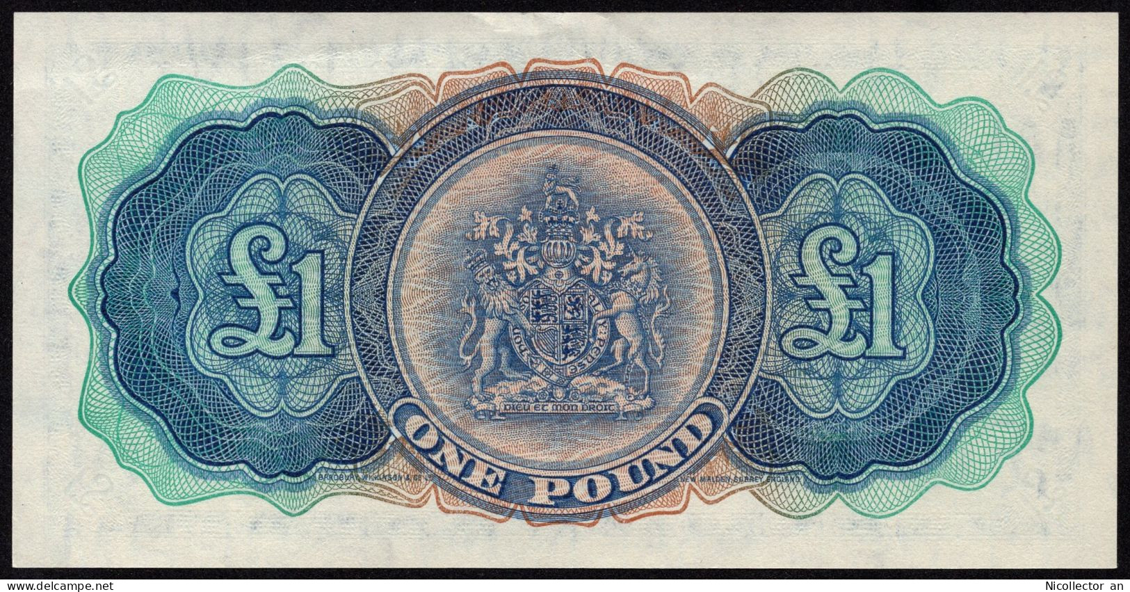 Bermuda 1 Pound 1966 P-20 *AU* Banknote - Bermuda