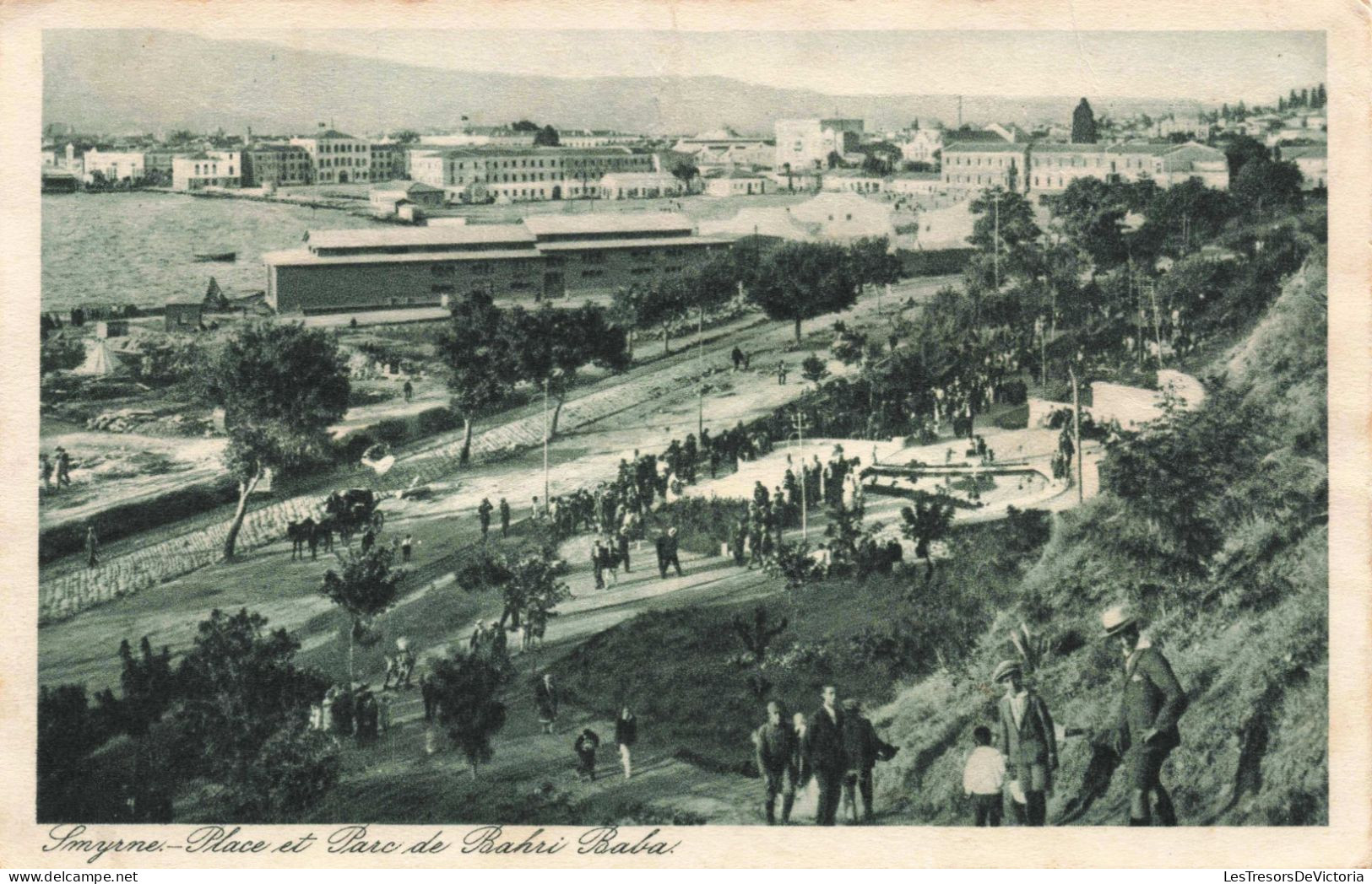 TURQUIE - Smyrne - Place Et Parc De Bahri Baba  - Carte Postale Ancienne - Turquie