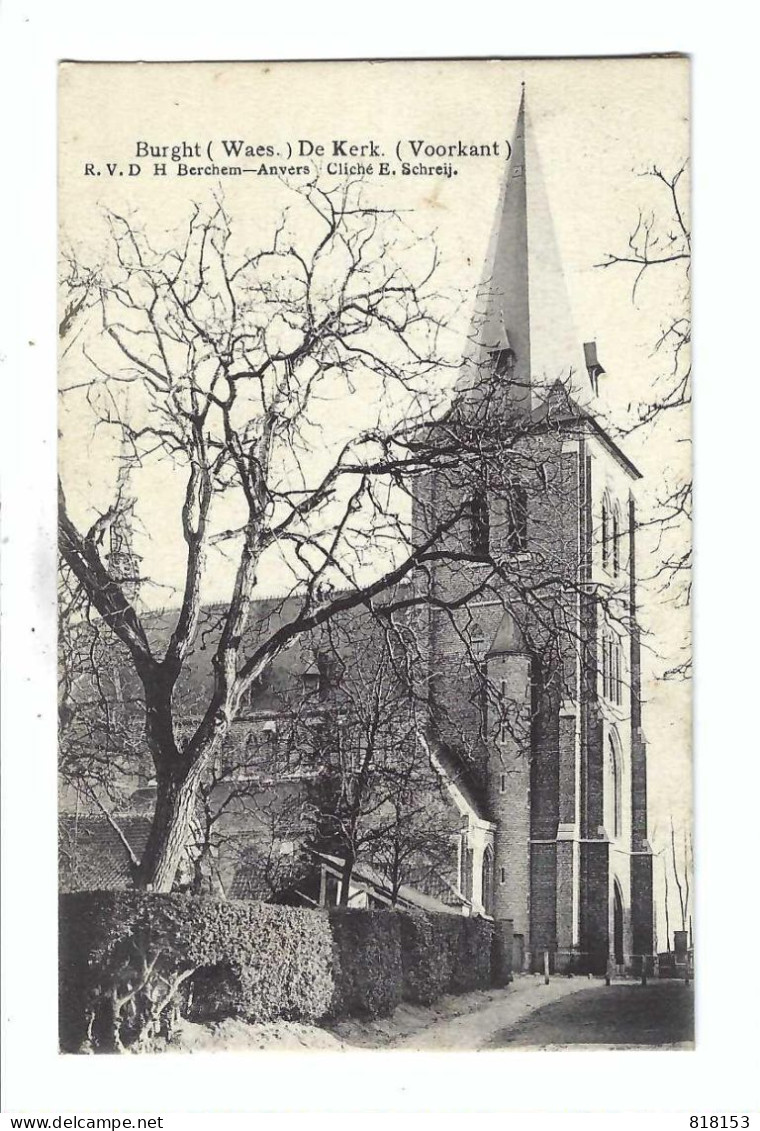 Burcht   Burght (Waes) De Kerk (Voorkant) 1907 - Zwijndrecht