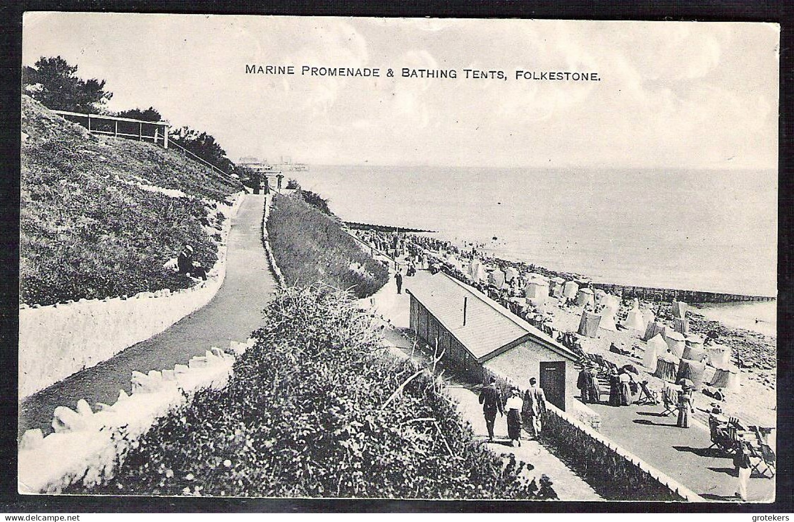 FOLKESTONE Marine Promenade & Bathing Tents ± 1914 - Folkestone