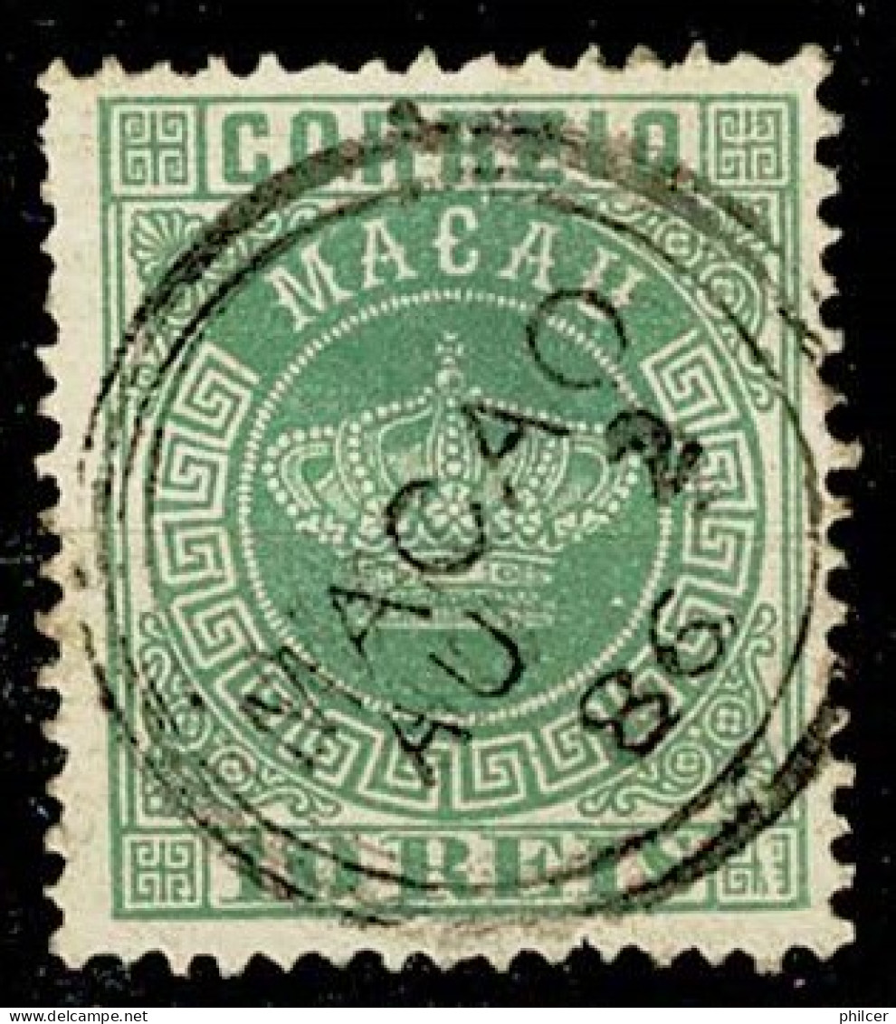 Macau, 1885/6, # 16b Dent. 12 1/2, Used - Gebraucht