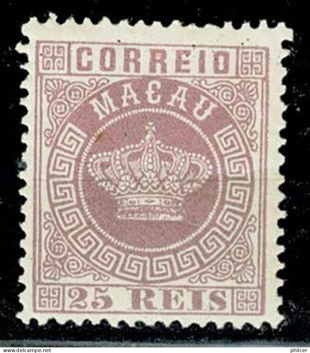 Macau, 1885/6, # 18a Dent. 12 1/2, MH - Oblitérés