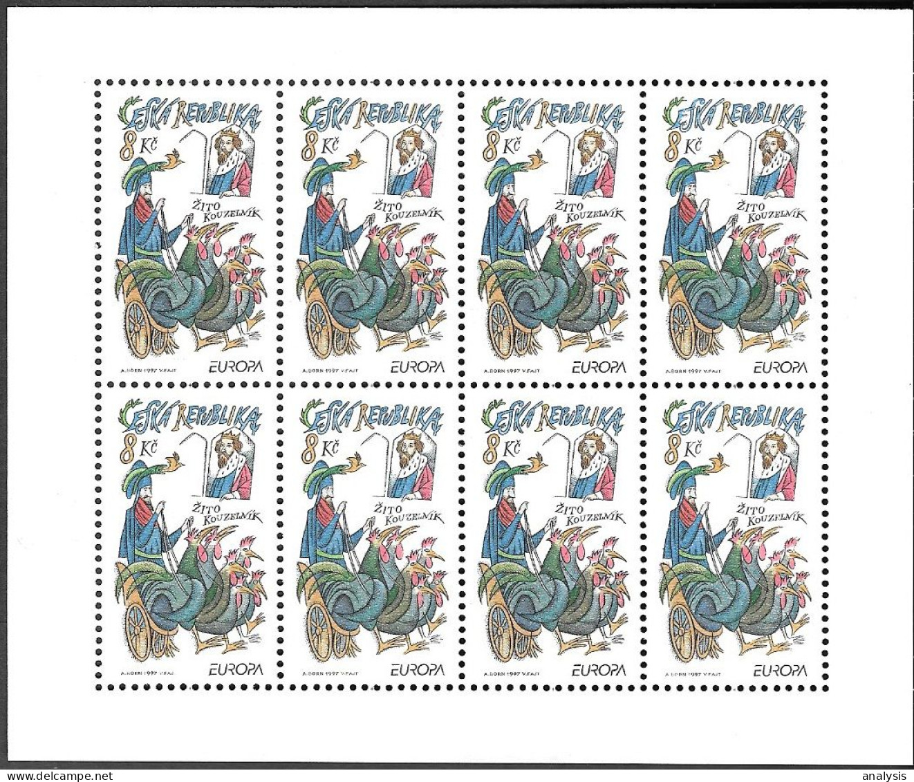 Czech Republic Europa CEPT Sheetlet 1997 MNH. Fairy Tale Kouzelnik Zito - Unused Stamps