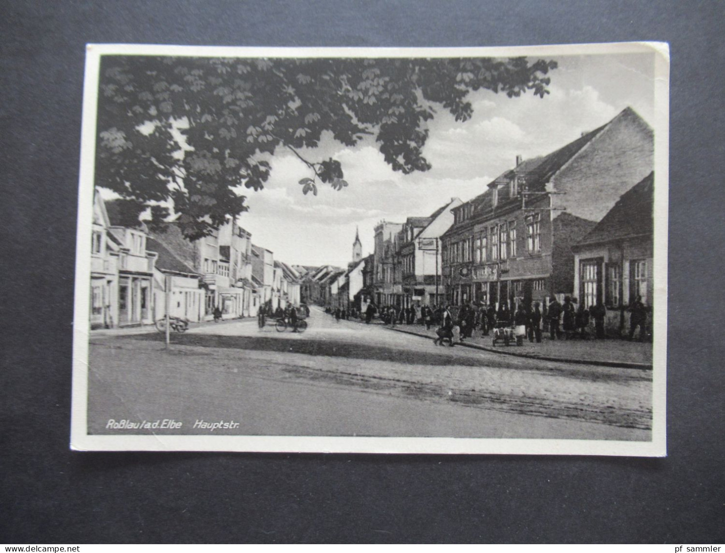 AK 1953 DDR Rosslau / Roßlau An Der Elbe Hauptstraße Verlag Heldge Köthen Anh. - Rosslau