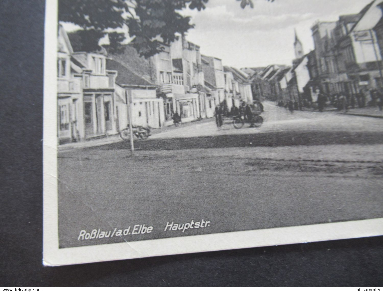 AK 1953 DDR Rosslau / Roßlau An Der Elbe Hauptstraße Verlag Heldge Köthen Anh. - Rosslau