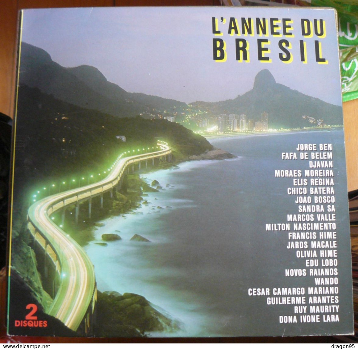 2 LPs L'ANNEE DU BRESIL - Vogue 445001 - France - 1986 - Música Del Mundo
