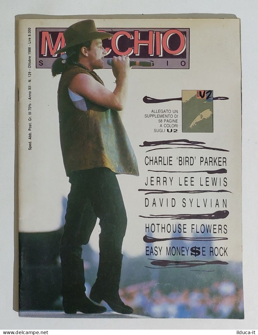4412 Il Mucchio Selvaggio 1988 A. XII N. 129 - Charlie Bird Parker / Bono U2 - Musik