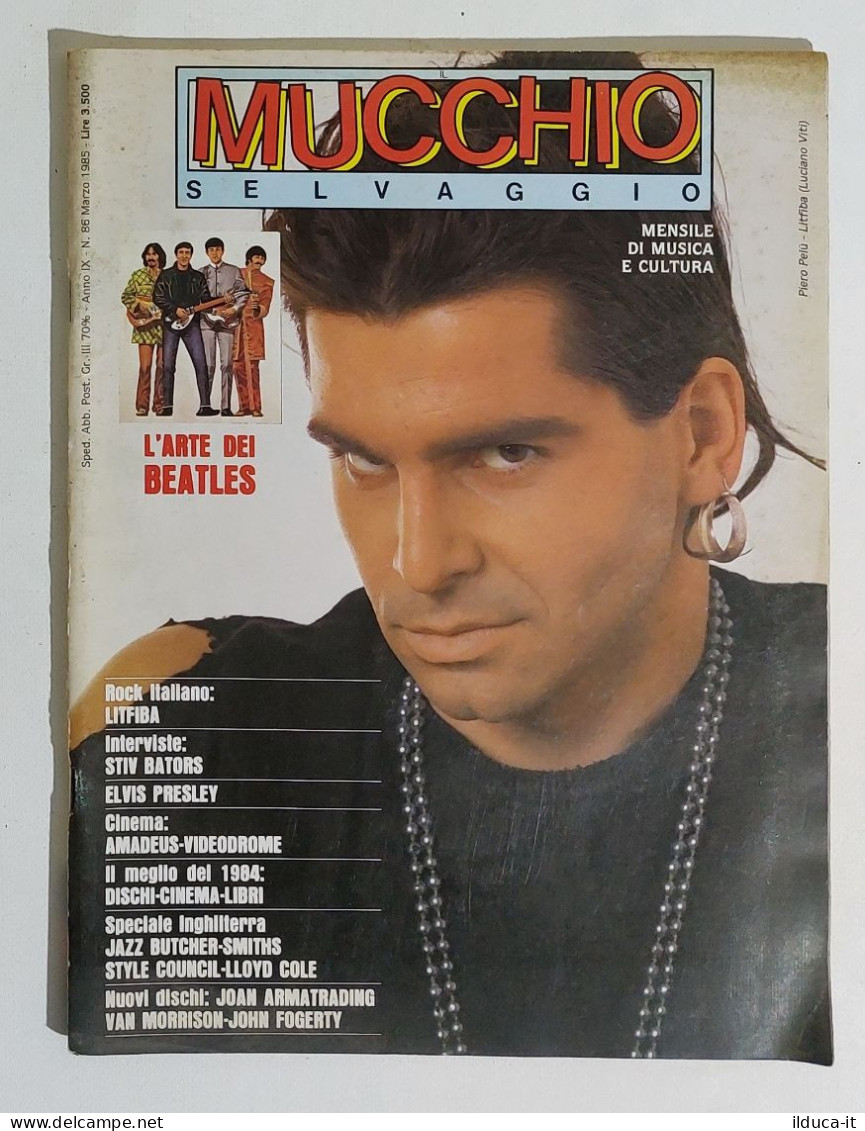 24417 Il Mucchio Selvaggio 1985 A. IX N. 86 - Beatles / Litfiba / Van Morrison - Musica