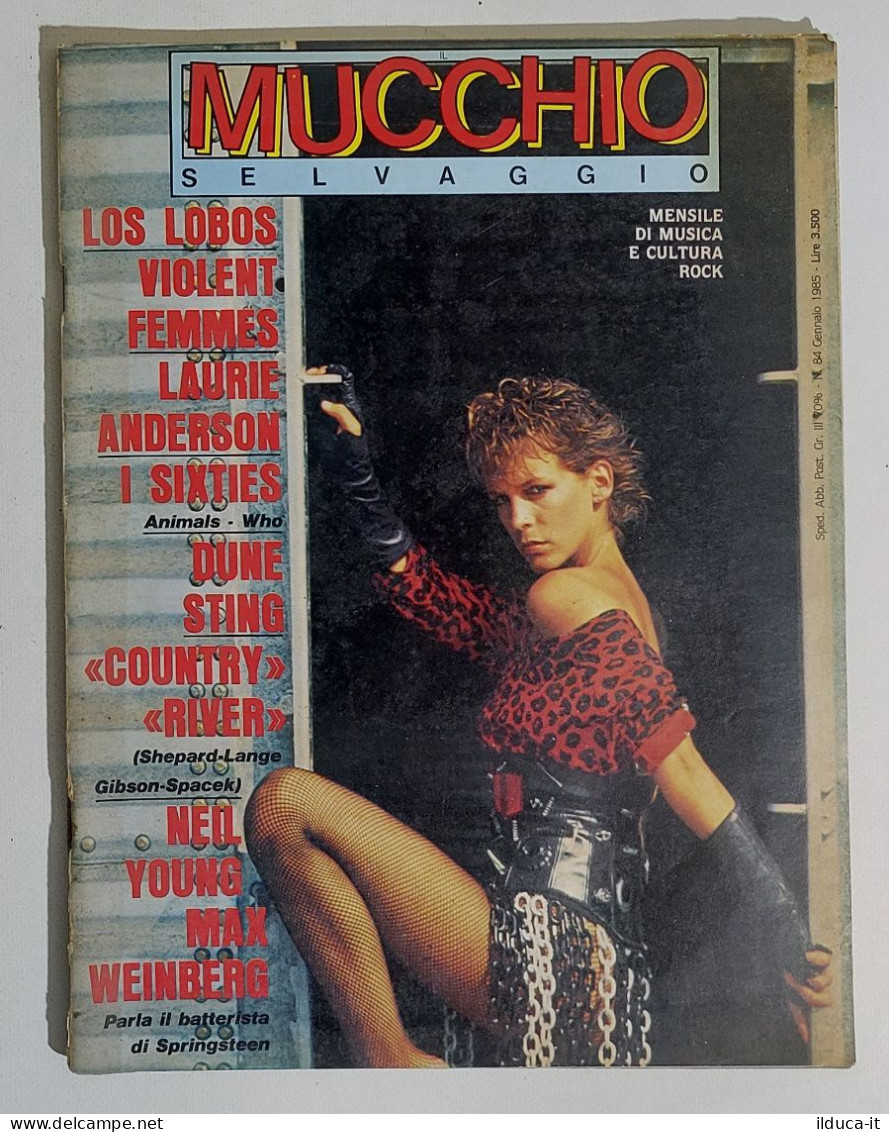 24418 Il Mucchio Selvaggio 1985 A. IX N. 84 - Jamie Lee Curtis / Sixties / Sting - Musica