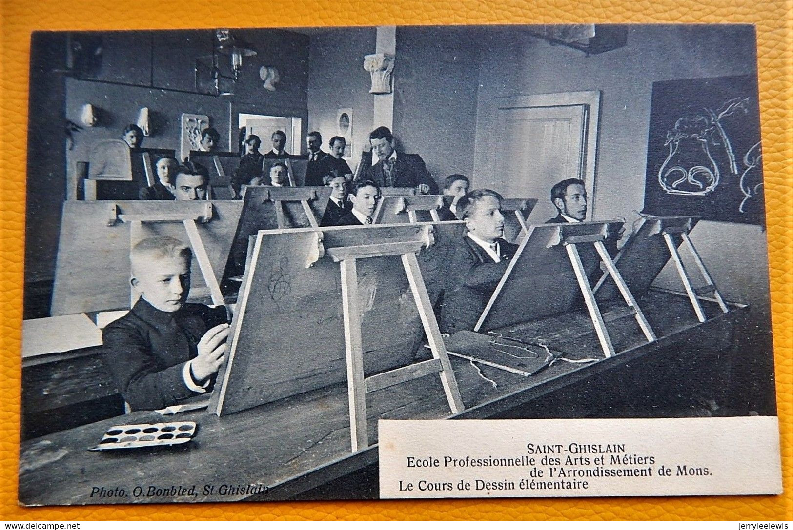 SAINT-GHISLAIN  - Ecole Professionnelle Des Arts Et Métiers - Cours De Dessin élémentaire  - 1909 - Saint-Ghislain