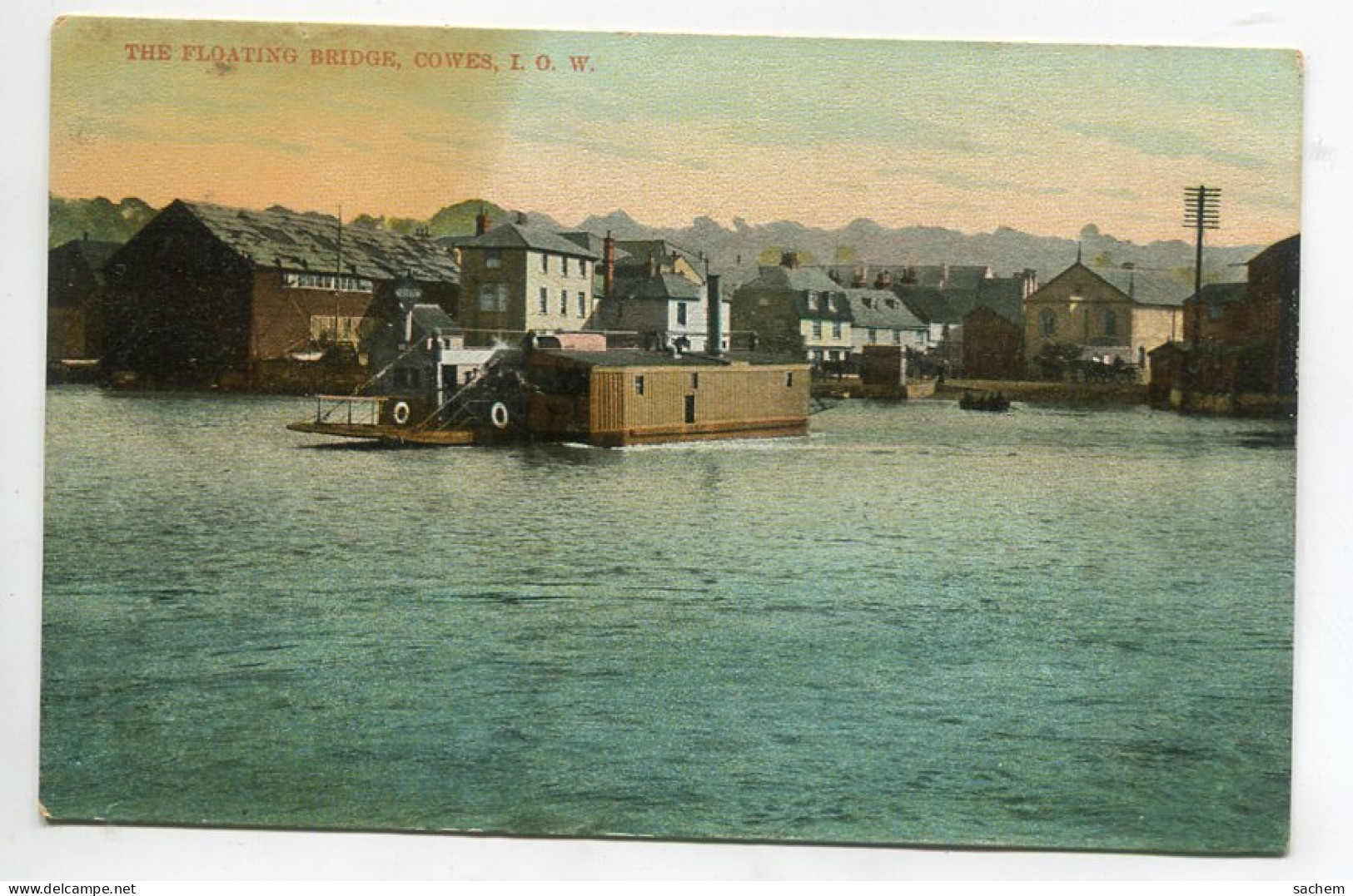 ANGLETERRE Ile WIGHT COWES The Floating Bridge Quartier Ville  Sries 1105  1920   D10 2023 - Cowes