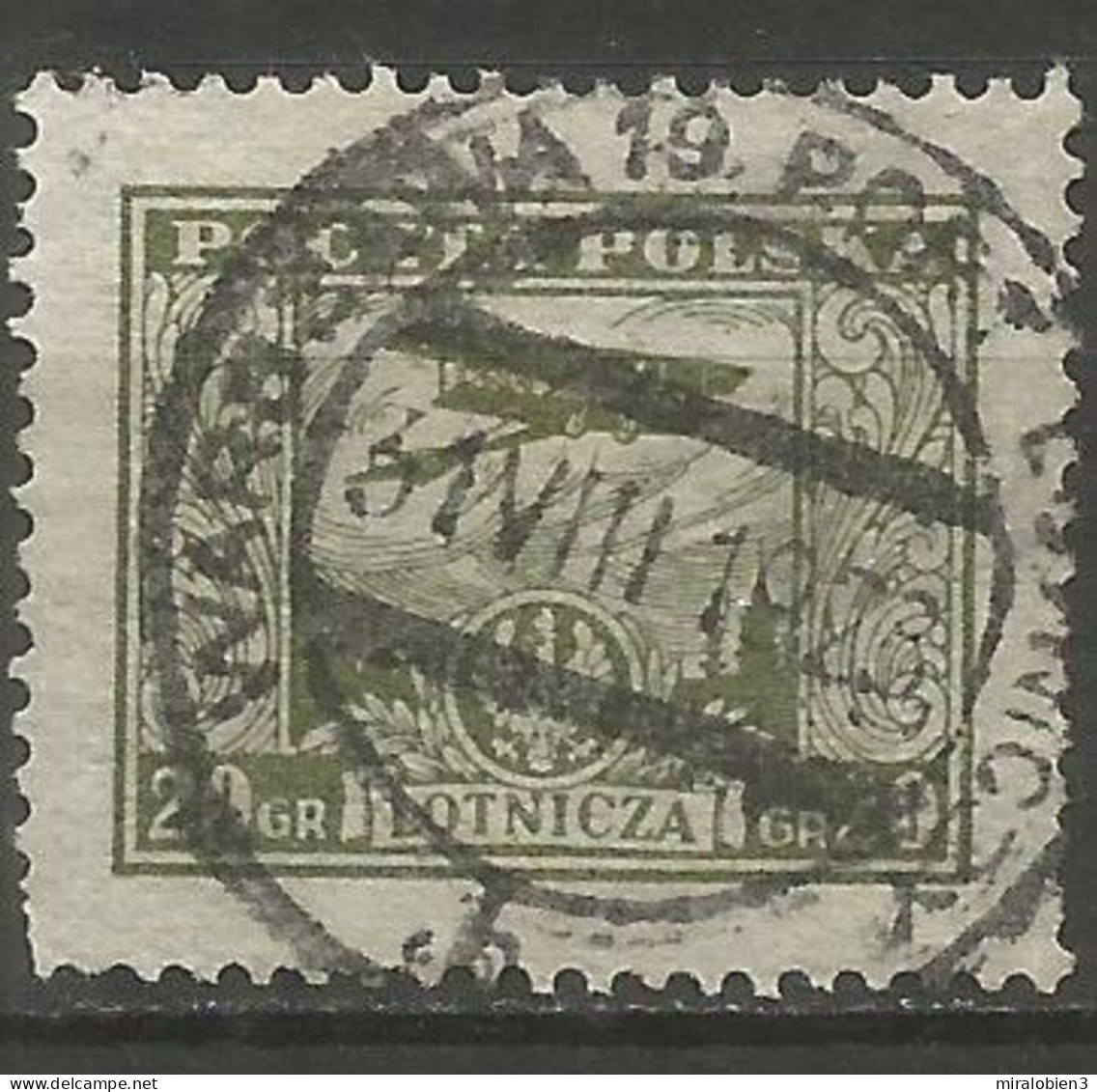 POLONIA CORREO AEREO YVERT NUM. 7 USADO - Used Stamps