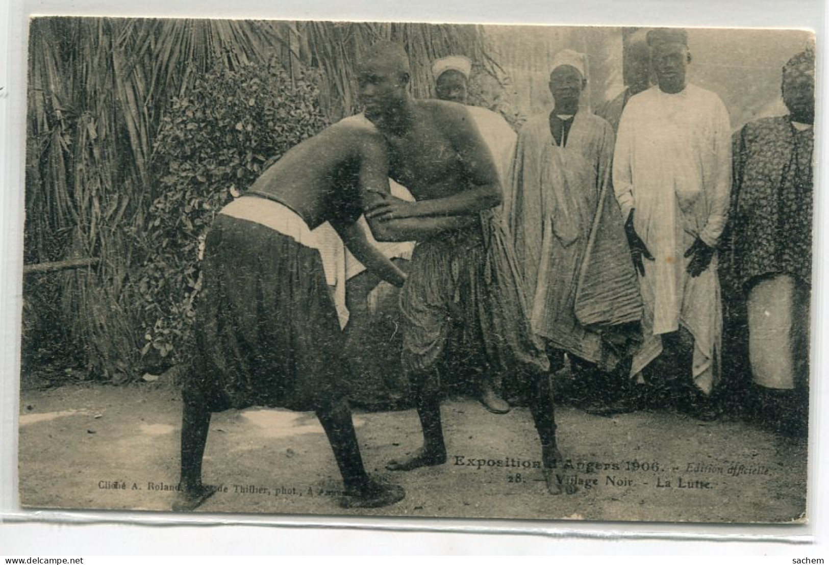 49 LUTTE Lutteurs Combat Village Noir Exposition ANGERS 1906    D10 2023 - Ringen