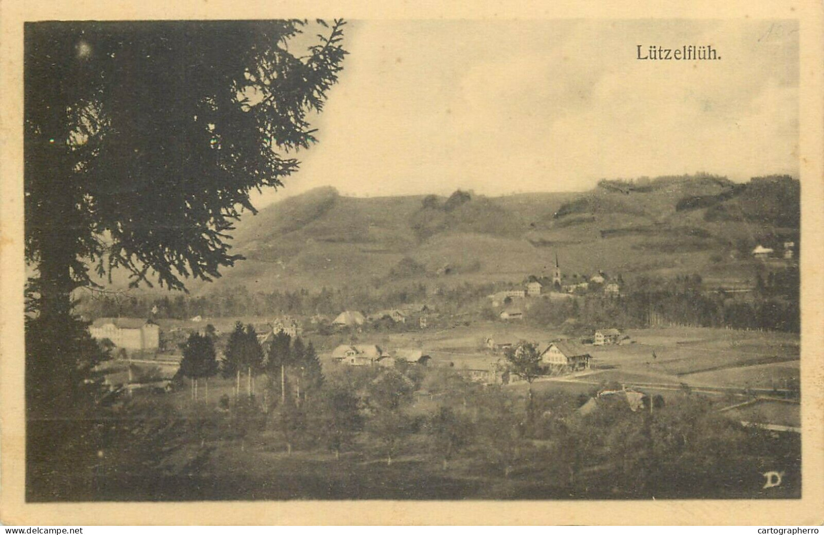 Lützelflüh Panorama Postcard Switzerland - Lützelflüh