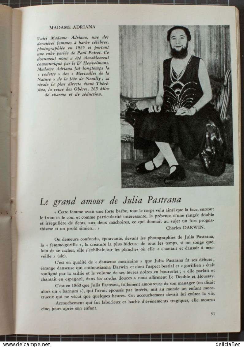 Æsculape, revue mensuelle illustrée Mai-Juin 1961 : LES VELUS ( « HOMMES-CHIENS »et « FEMMES A BARBE » de Jean BOULLET