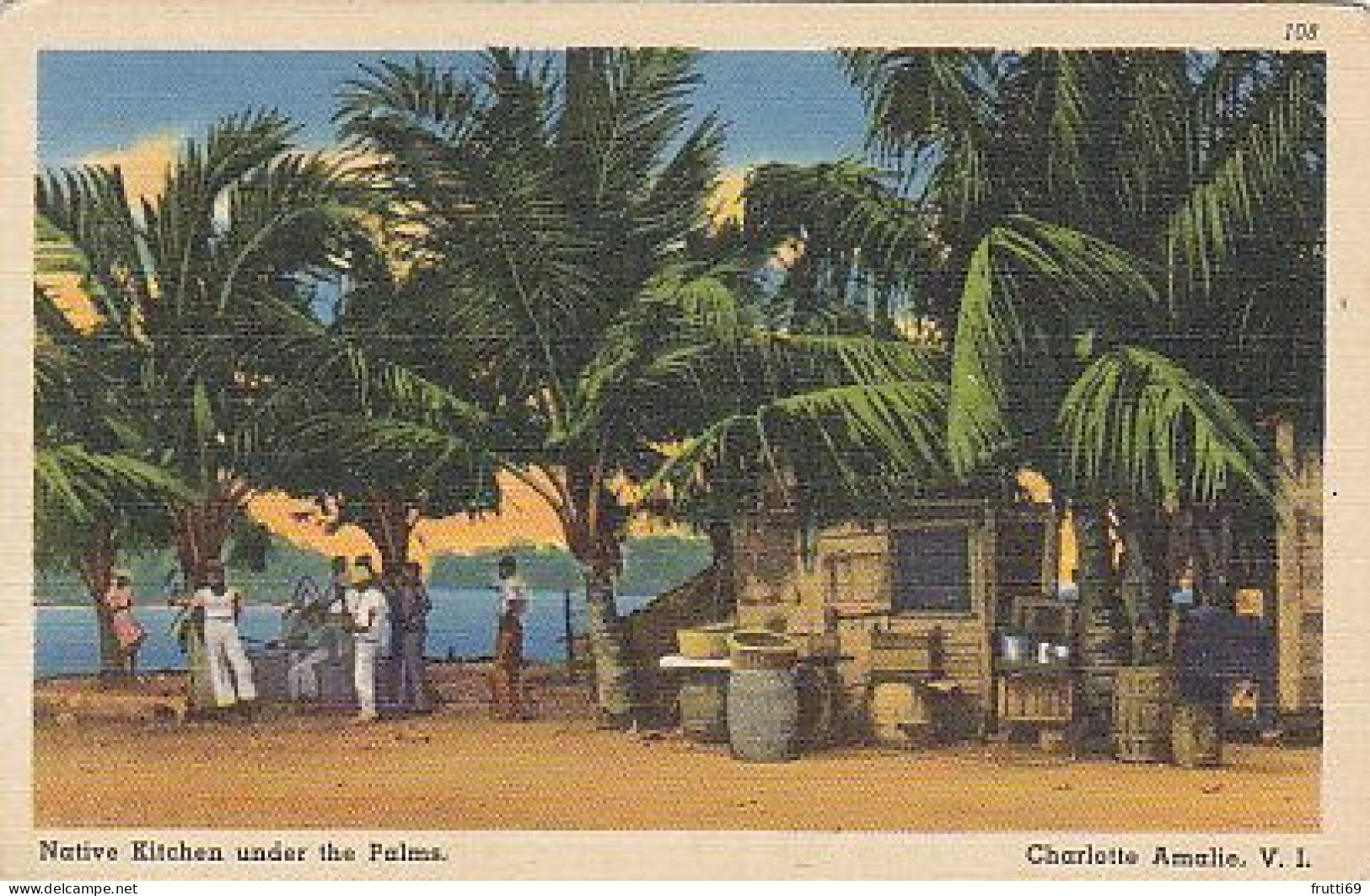 AK 171352 U.S. VIRGIN ILANDS - Charlotte Amalie - Native Kitchen Under The Palms - Jungferninseln, Amerik.