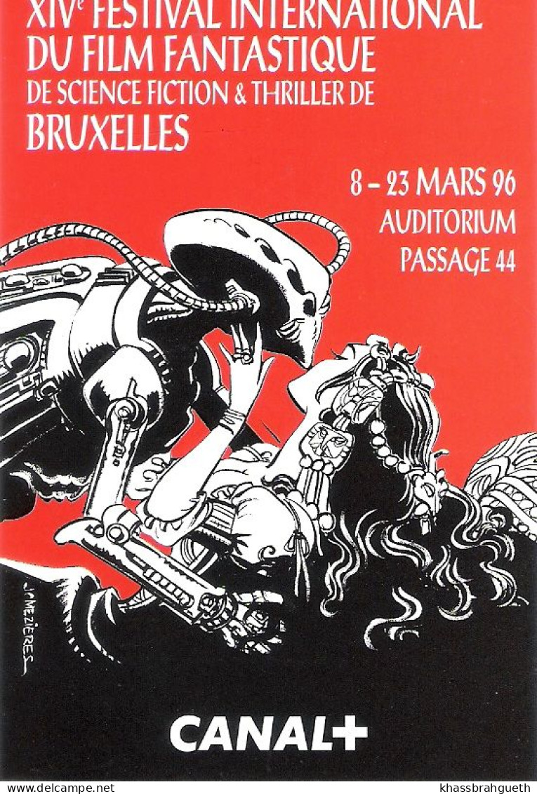 4 MINI CALENDRIERS - FESTIVAL INTERNATIONAL DU FILM FANTASTIQUE DE BRUXELLES - BOURGEON MARINI MEZIERES VANCE - Agende & Calendari