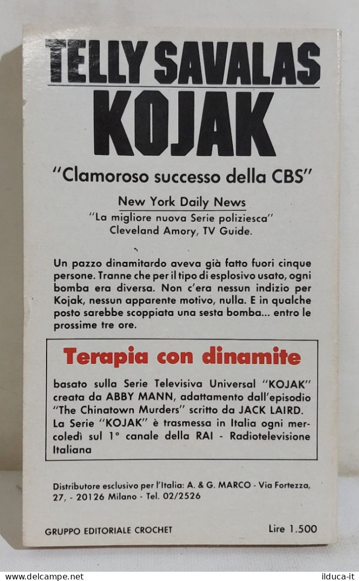 I116338 Victor B. Miller - KOJAK Terapia Con Dinamite - Crochet 1982 - Gialli, Polizieschi E Thriller