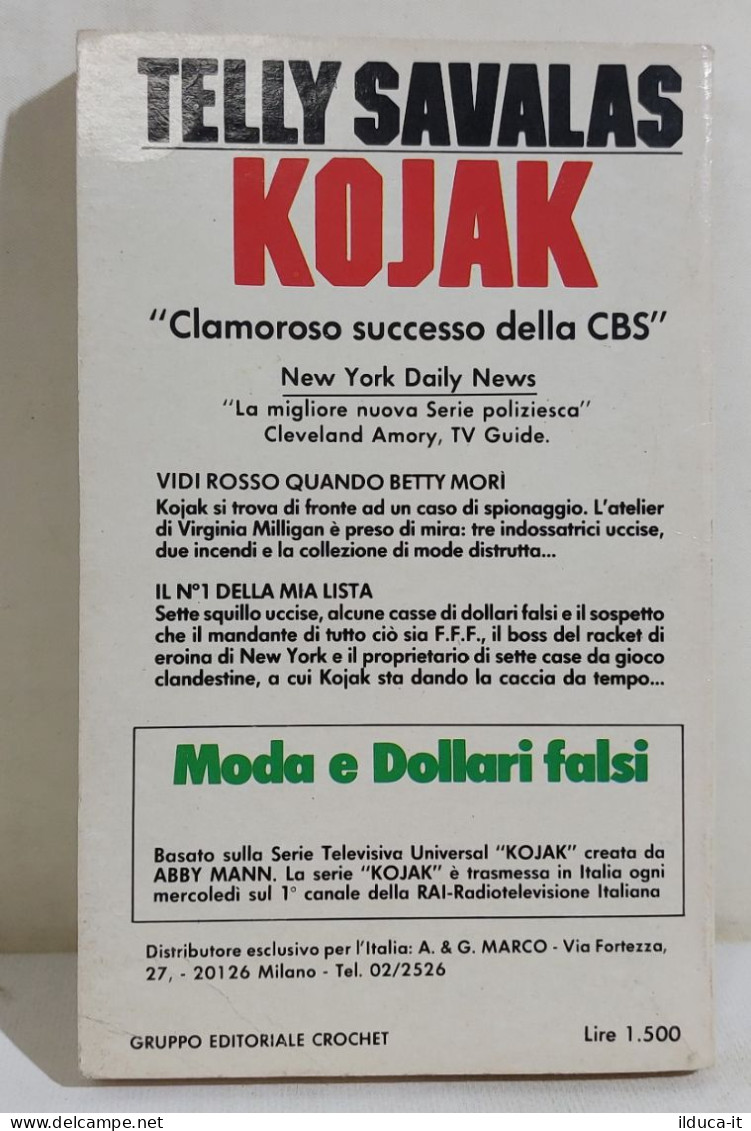 I116341 Victor B. Miller - KOJAK Moda E Dollari Falsi - Crochet 1982 - Policiers Et Thrillers