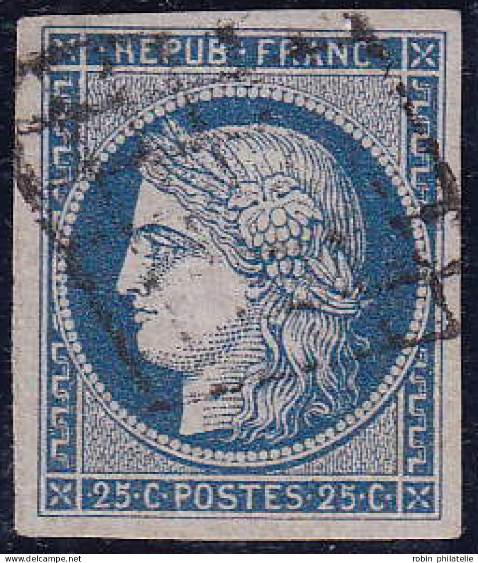 France N°4 25c Bleu TB (signé Brun) Qualité:obl - 1849-1850 Ceres